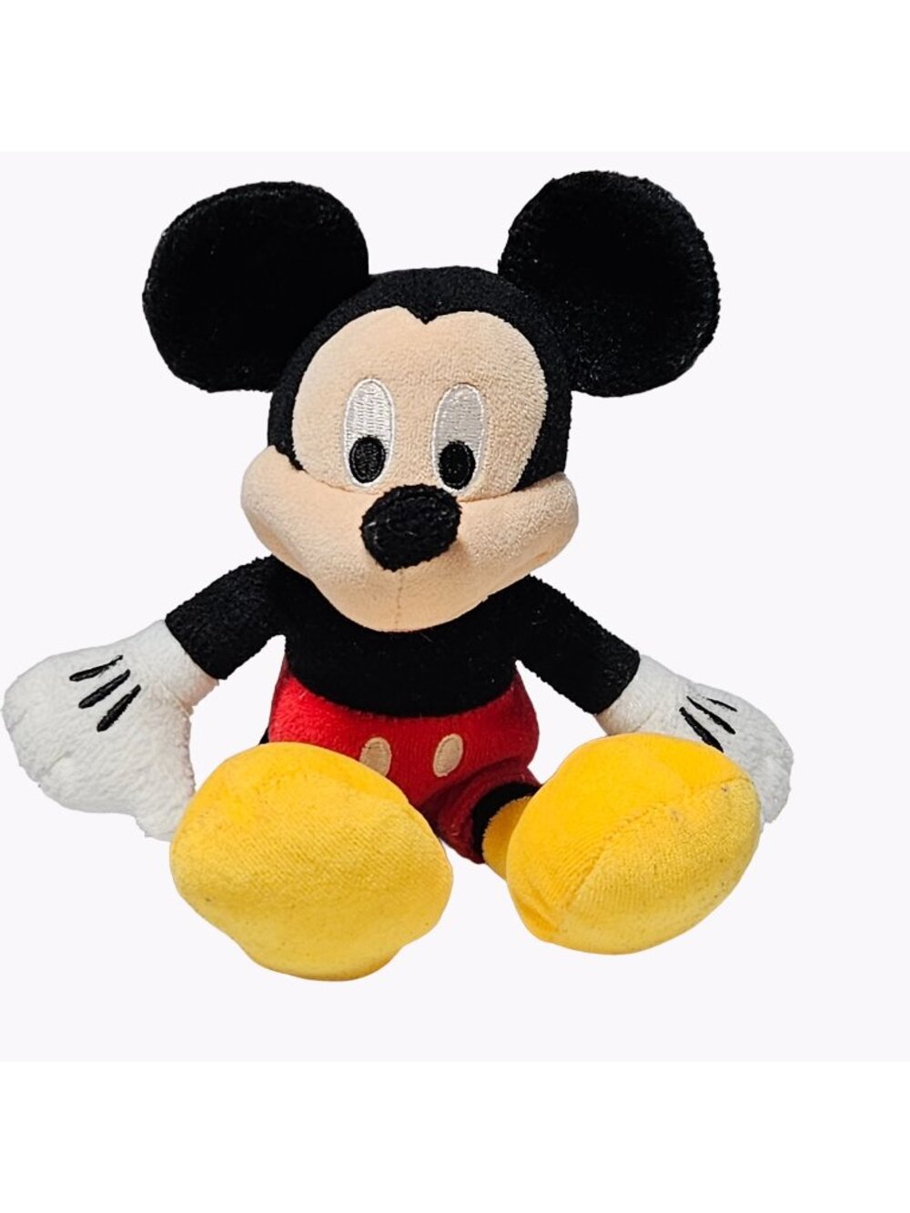 Disney Mickey Mouse 9 inch Plush Red Shorts Yellow Shoes Stuffed Animal Toy